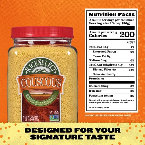 Moroccan-Style Wheat Couscous Pasta, Non-GMO