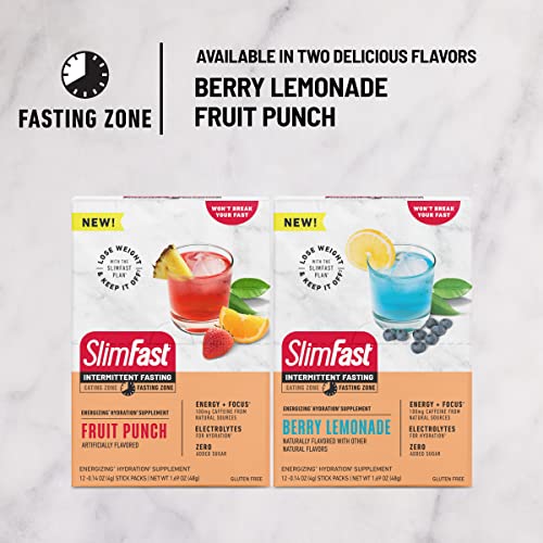 SlimFast Electrolyte Hydration Packets - Berry Lemonade