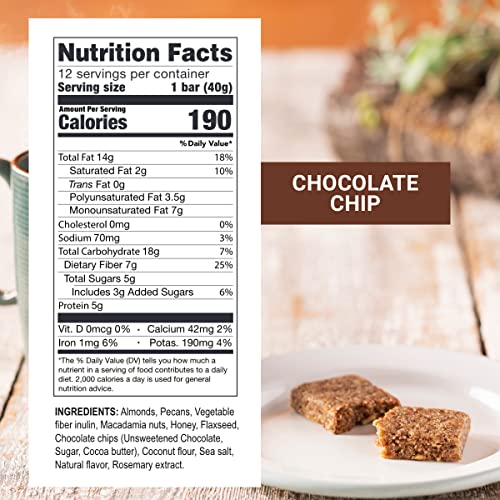 Prolon Keto Fast Bars - Plant-Based Protein, 12 Ct