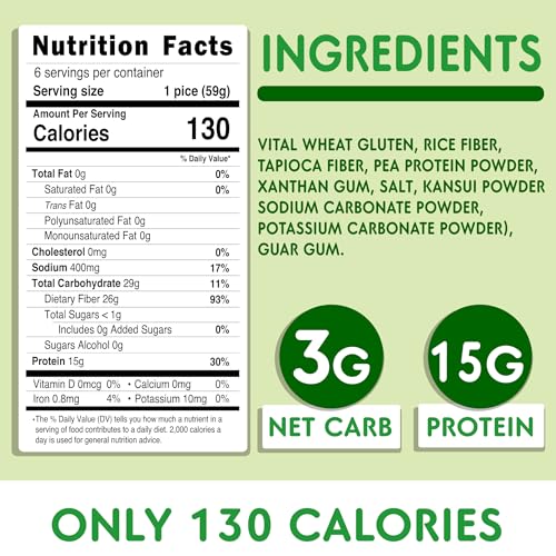 Keto Ramen Noodles - 3g Net Carbs, 15g Protein