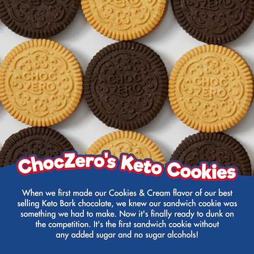 ChocZero Keto Cream Sandwich Cookies – Low Sugar
