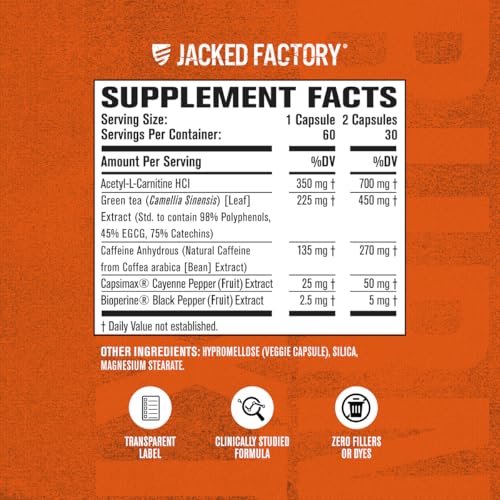 Jacked Factory Burn-XT Fat Burner & Energy Booster