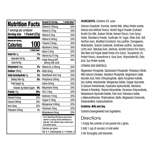 WonderSlim Berry Yogurt Protein Meal Replacement Smoothies