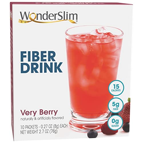 WonderSlim Very Berry Fiber Drink - 10ct