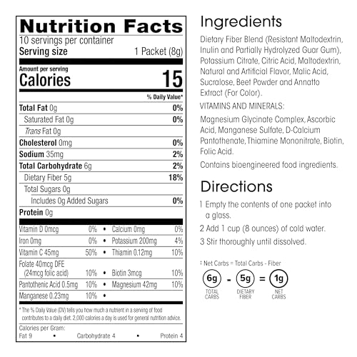 WonderSlim Very Berry Fiber Drink - 10ct