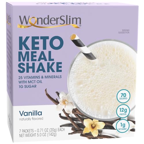 WonderSlim Vanilla Keto Meal Shake - 7 Servings