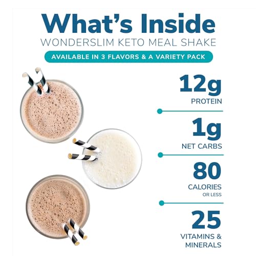 WonderSlim Vanilla Keto Meal Shake - 7 Servings