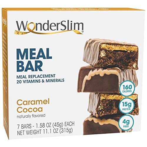 Caramel Cocoa Meal Replacement Protein Bars, 15g Protein