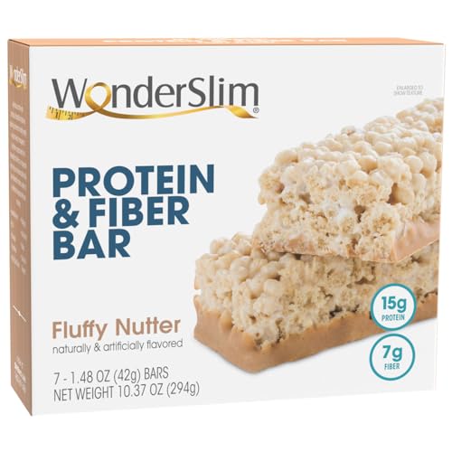 WonderSlim Fluffy Nutter Protein Fiber Bars - 7ct