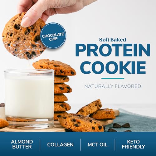 Keto Chocolate Chip Protein Cookies - Low Carb