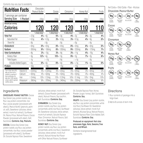 WonderSlim Low Sugar Protein Cereal Variety Pack