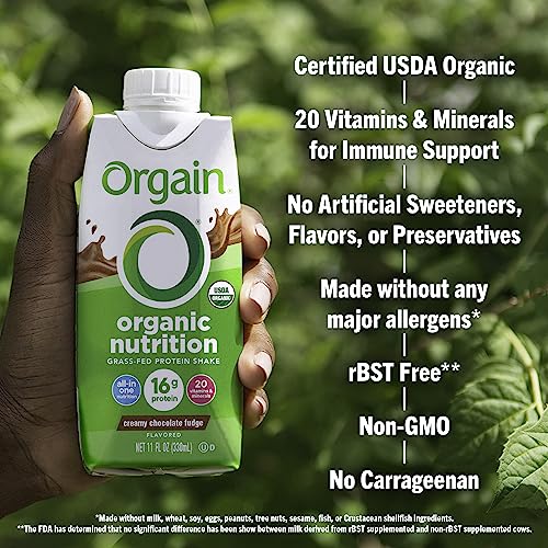 Orgain Organic Protein Shake - Chocolate Fudge Pack