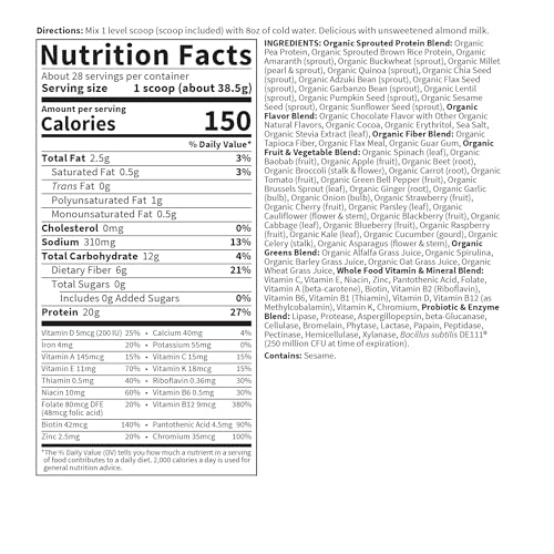 Vegan Chocolate Meal Replacement Shake - 28 Servings