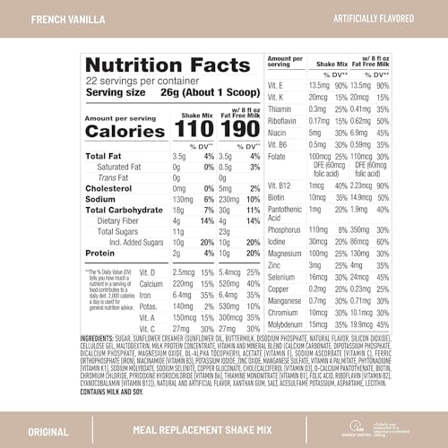 SlimFast French Vanilla Meal Replacement Shake Mix