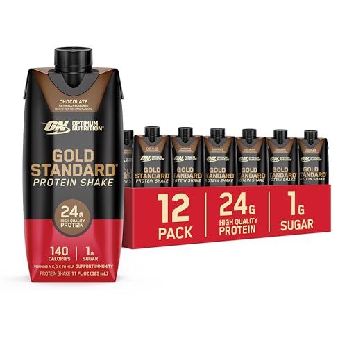 Optimum Nutrition Chocolate Protein Shake, 24g Protein