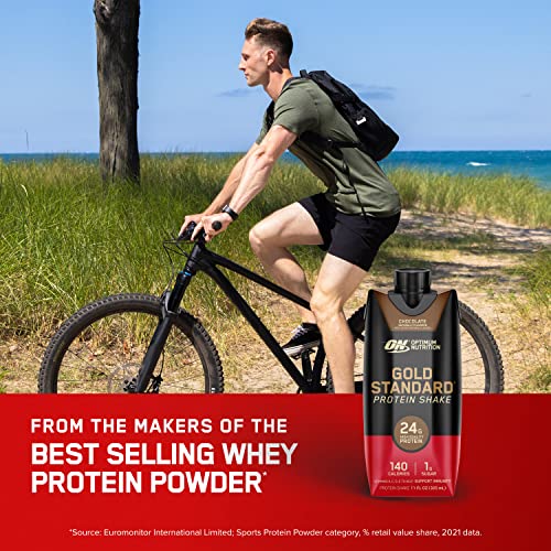 Optimum Nutrition Chocolate Protein Shake, 24g Protein