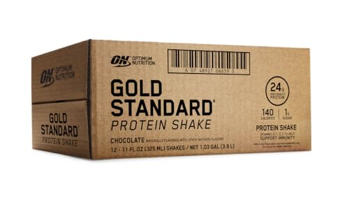 Optimum Nutrition Chocolate Protein Shake, 24g Protein