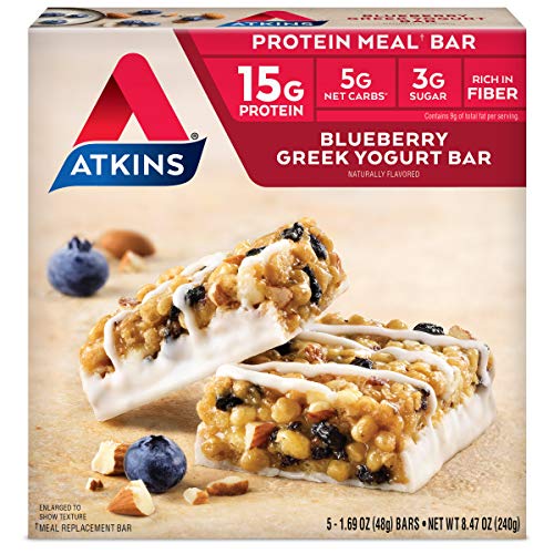 Atkins Blueberry Protein Meal Bars - Keto Friendly