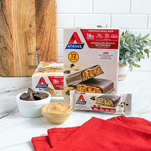 Atkins Peanut Butter Chocolate Protein Meal Bars