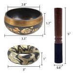 DomeStar Tibetan Singing Bowl Set for Meditation