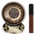 DomeStar Tibetan Singing Bowl Set for Meditation
