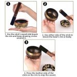 DomeStar Tibetan Singing Bowl Set for Meditation