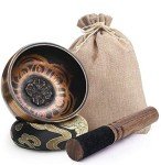 DomeStar Tibetan Singing Bowl Set for Meditation