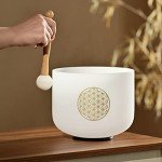 8-Inch 528Hz C Note Crystal Singing Bowl