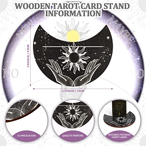 Moon Shape Tarot Card Altar Display Stand