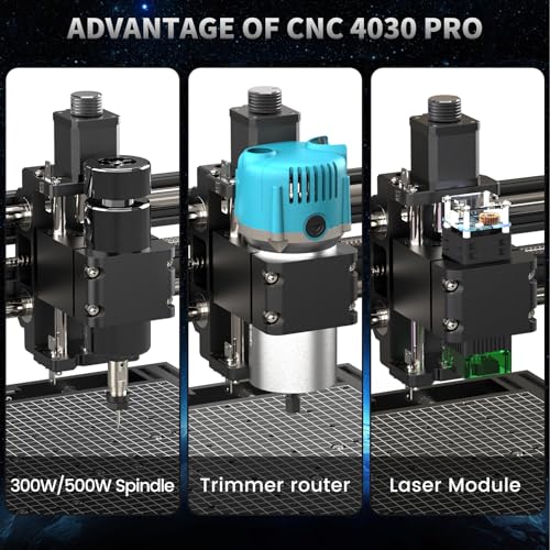 MYSWEETY CNC Wood Router, 500W Spindle, GRBL Control