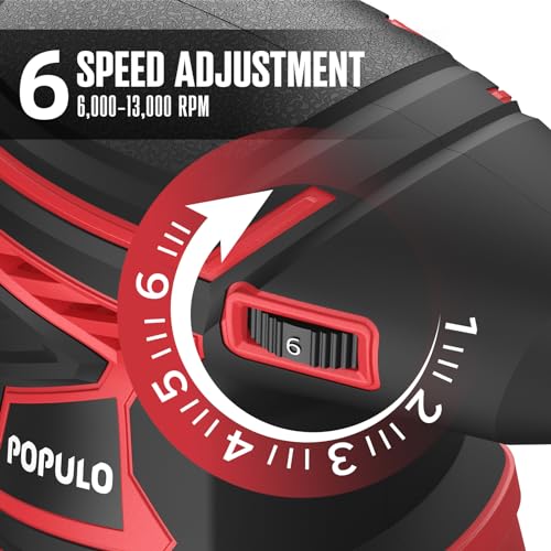 POPULO 3.0A 350W Electric Orbital Sander for Woodworking