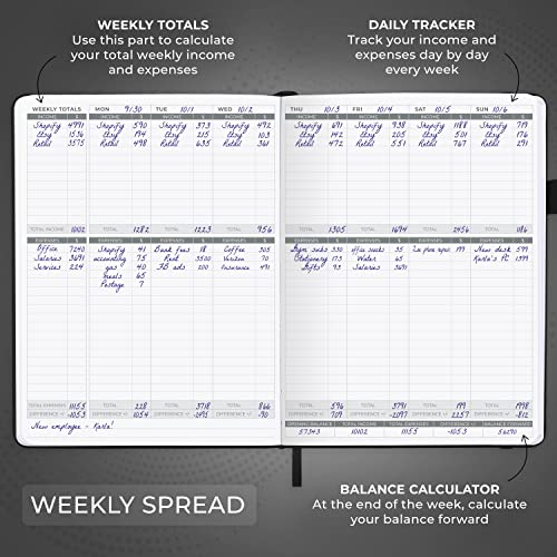 Clever Fox Large Income & Expense Tracker Notebook