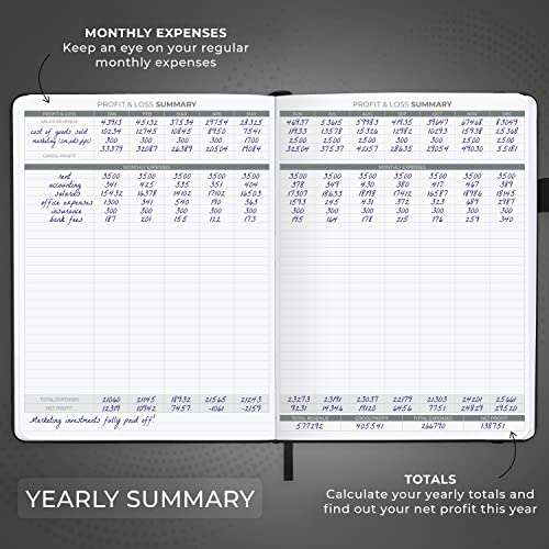 Clever Fox Large Income & Expense Tracker Notebook