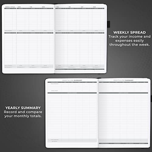 Clever Fox Large Income & Expense Tracker Notebook