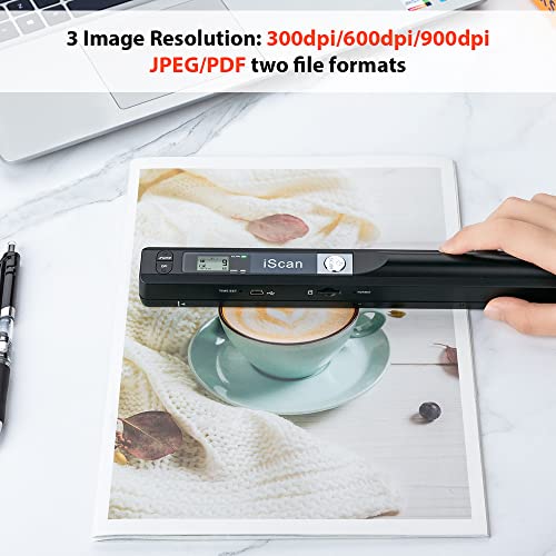 Portable Handheld Scanner for Photos and Documents