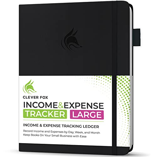 Clever Fox Large Income & Expense Tracker Notebook