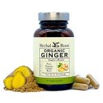 Organic Ginger Root Capsules - 1,200 mg, 60 Count