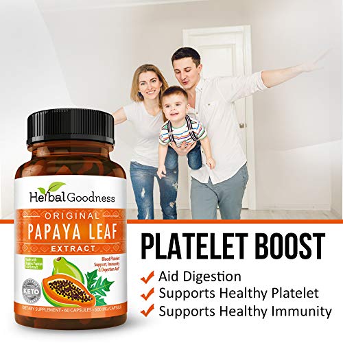 Papaya Leaf Extract - 10X Digestive Support Capsules
