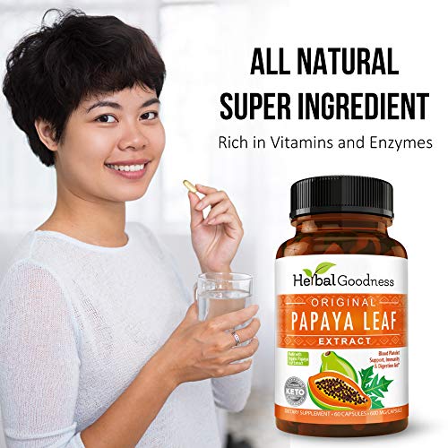 Papaya Leaf Extract - 10X Digestive Support Capsules