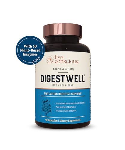 DigestWell Fast-Acting Digestive Support Capsules - 90 Count