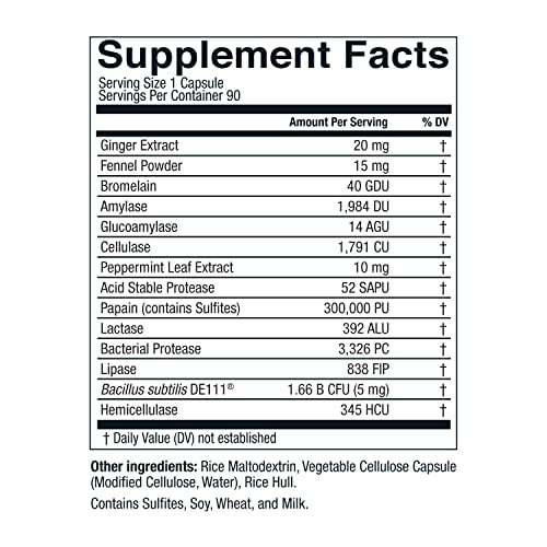 DigestWell Fast-Acting Digestive Support Capsules - 90 Count