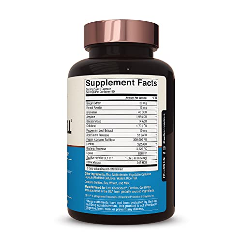 DigestWell Fast-Acting Digestive Support Capsules - 90 Count