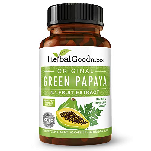 Green Papaya Leaf Extract Capsules for Digestion