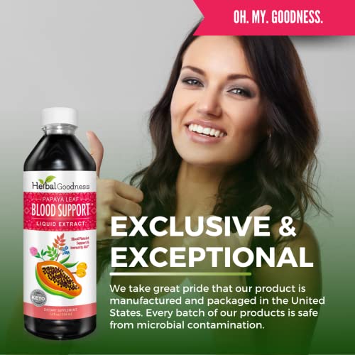 Papaya Leaf Blood Support Liquid - 15X Strength