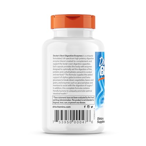Herbal Digestive Enzymes - Non-GMO Vegetarian Formula
