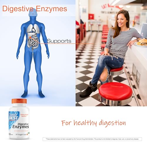 Herbal Digestive Enzymes - Non-GMO Vegetarian Formula