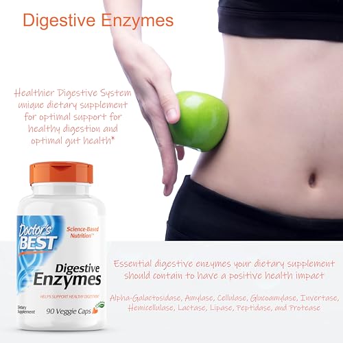 Herbal Digestive Enzymes - Non-GMO Vegetarian Formula