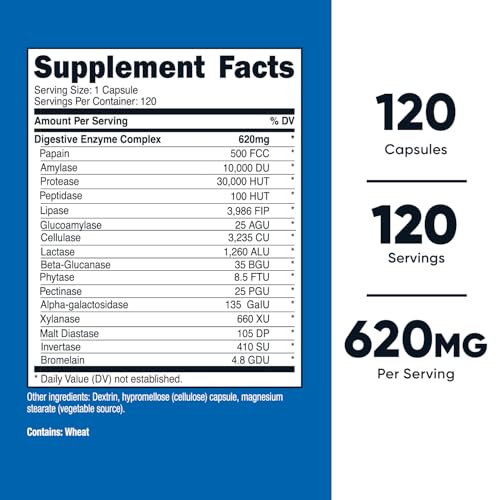 Nutricost Complete Digestive Enzyme Supplement Capsules