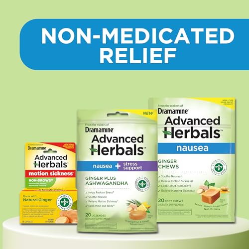 Ginger Chews for Nausea Relief - 20 Count