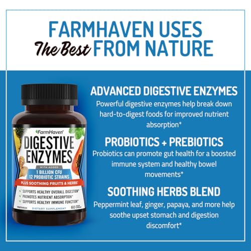 FarmHaven Digestive Enzymes & Probiotics Blend